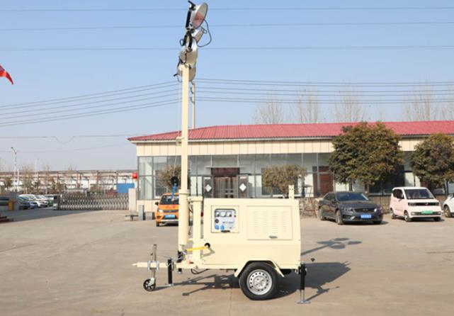 翔工的照明燈車，哪里需要哪里搬